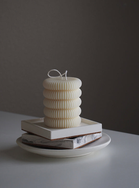 Ribbed Tube Candle