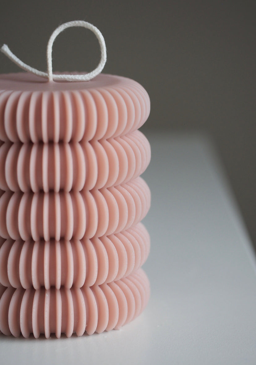 Ribbed Tube Candle