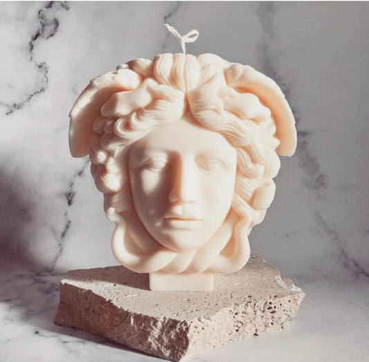 Medusa Bust Candle